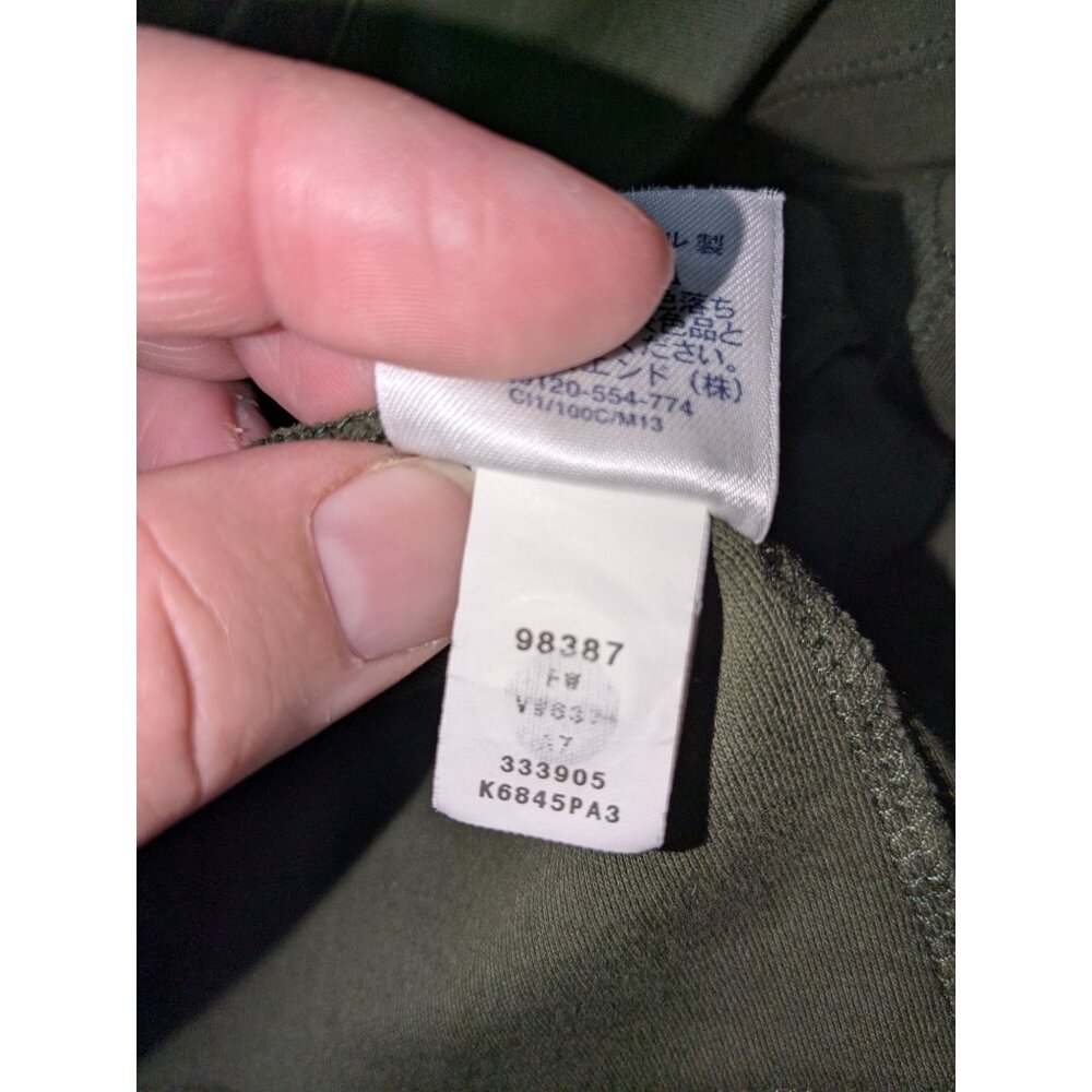 Lands' End Olive Green V-Neck Button-Front Long Cardigan Pockets Womens 20W-22W - Picture 4 of 9